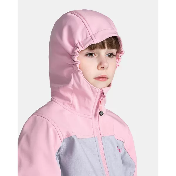  Lányos softshell kabát KILPI RAVIA-J TJ0517KI VILÁGOS RÓZSASZÍN 