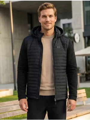 Férfi softshell kabát KIXMI RAFAEL FEKETE