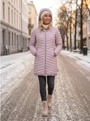 Női kabát SAM 73 BELLA WB 870 RÉGI RÓZSASZÍN