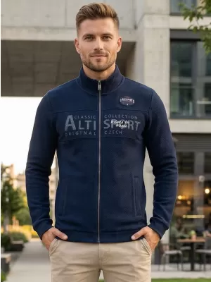 Férfi pulóver ALTISPORT BLAKE SÖTÉTKÉK