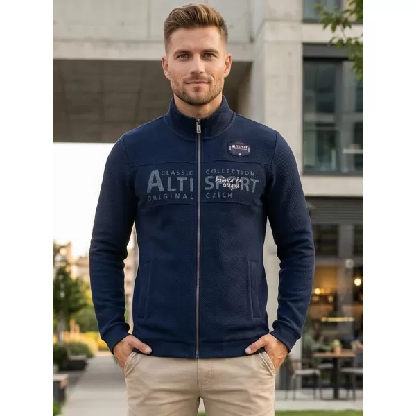  Férfi pulóver ALTISPORT BLAKE SÖTÉTKÉK 