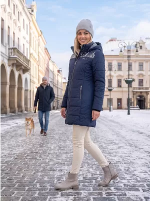 Női kabát ALTISPORT BEVERLY SÖTÉTKÉK