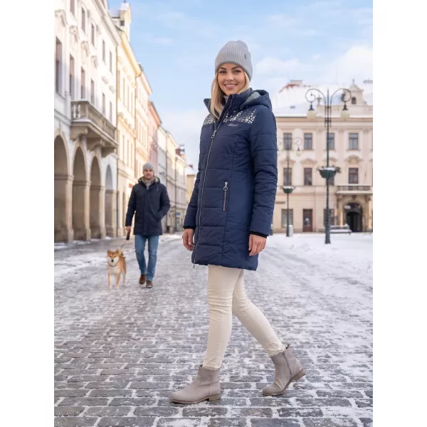  Női kabát ALTISPORT BEVERLY SÖTÉTKÉK 