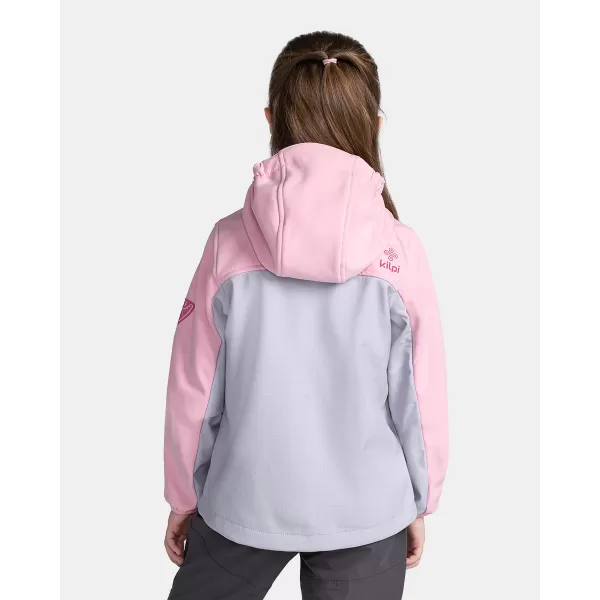  Lányos softshell kabát KILPI RAVIA-J TJ0517KI VILÁGOS RÓZSASZÍN 