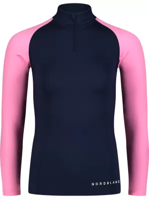 Női póló NORDBLANC WATER NBSLF7865 KÉK/RÓZSASZÍN