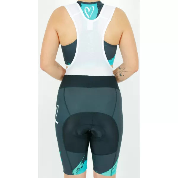  Női prémium kerékpáros rövidnadrág ALTISPORT SWE/ALW01S14 TÜRKIZ 