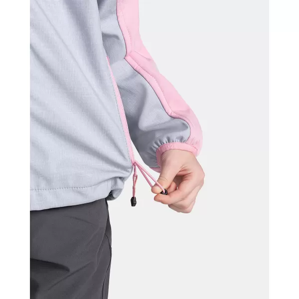  Lányos softshell kabát KILPI RAVIA-J TJ0517KI VILÁGOS RÓZSASZÍN 