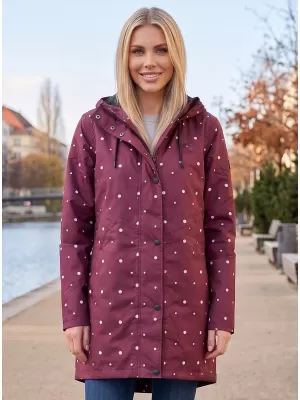 Női őszi kabát ALTISPORT OWEDA LJCB628 BURGUNDIA