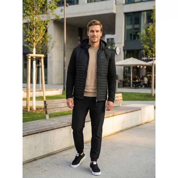  Férfi softshell kabát KIXMI RAFAEL FEKETE 