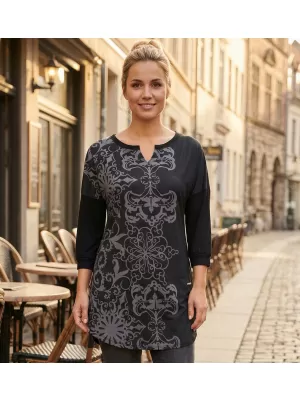 Női póló ALTISPORT BLANCH FEKETE