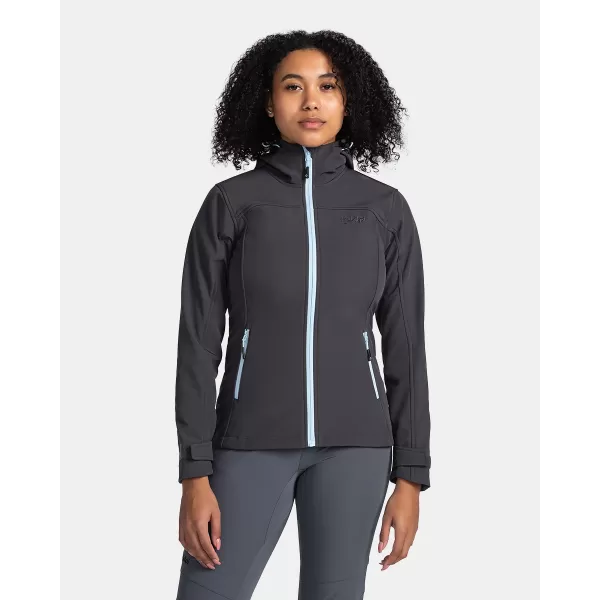  Női softshell kabát KILPI RAVIA-W TL0109KI SÖTÉTSZÜRKE/KÉK 