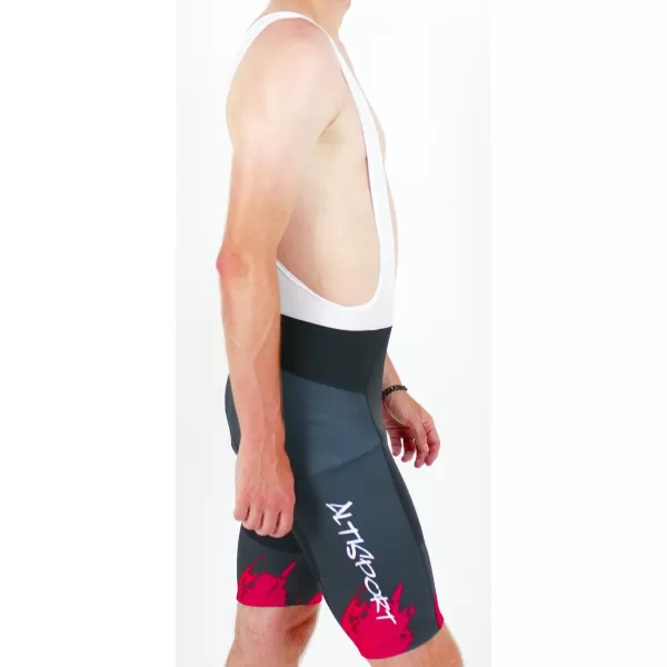  Férfi prémium kerékpáros rövidnadrág ALTISPORT SWE/ALM01S13 PIROS 