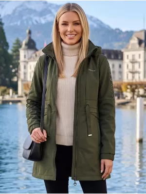 Női softshell kabát KIXMI RHODIE KATONAI