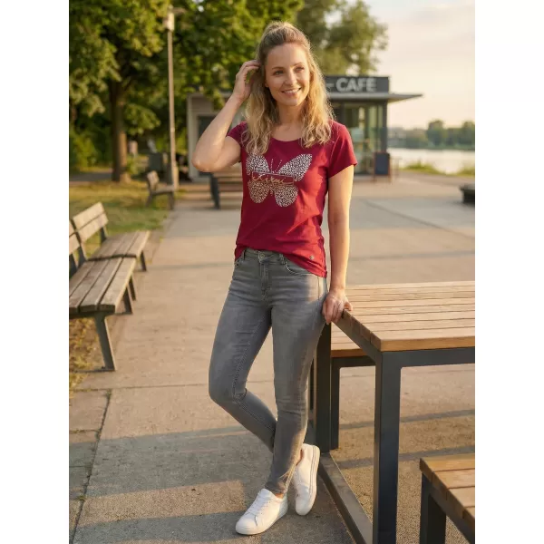  Női póló KIXMI ROSIE BURGUNDIA 