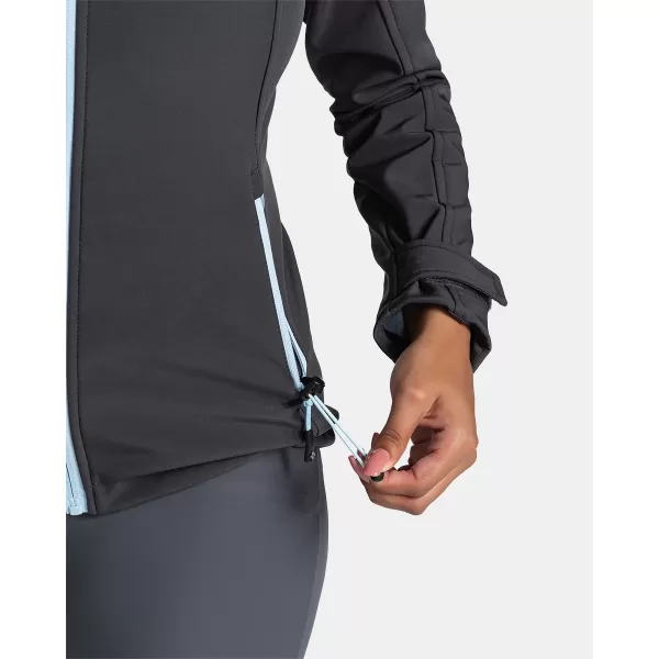  Női softshell kabát KILPI RAVIA-W TL0109KI SÖTÉTSZÜRKE/KÉK 