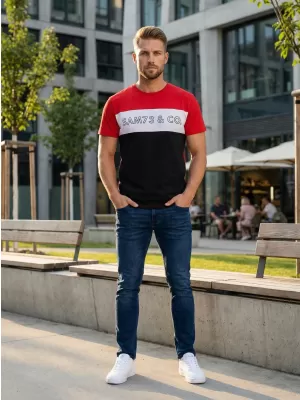 Férfi póló SAM 73 SEAMUS MT 828 PIROS