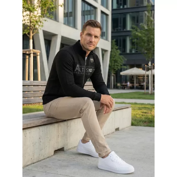  Férfi pulóver ALTISPORT BLAKE FEKETE 