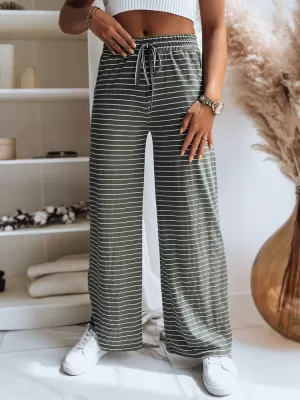 Hölgyek nadrágja DSTREET BOLD STRIPE UY1505 ZÖLD