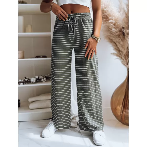  Hölgyek nadrágja DSTREET BOLD STRIPE UY1505 ZÖLD 