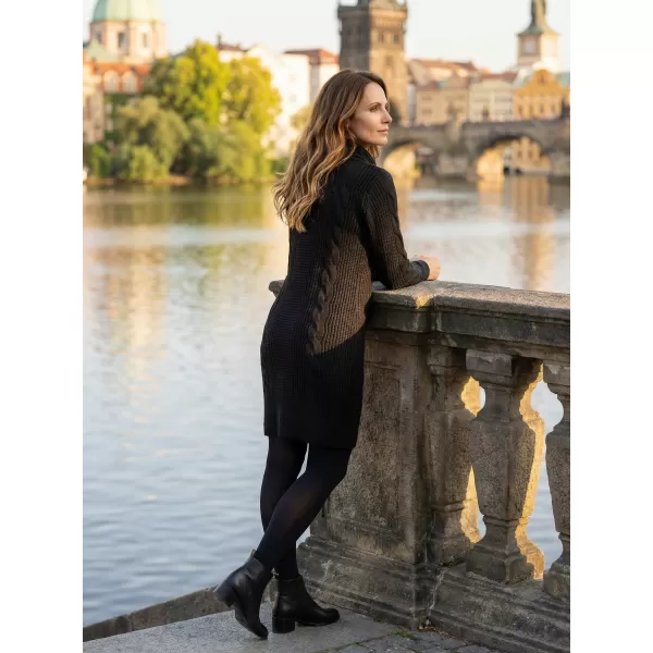  Női hosszú pulóver ALTISPORT BELLA FEKETE 