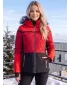 Női téli kabát KIXMI ROXIE PIROS