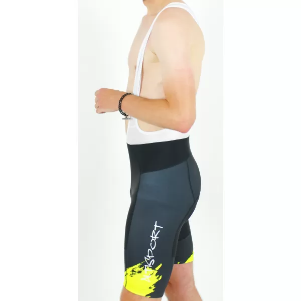  Férfi prémium kerékpáros rövidnadrág ALTISPORT SWE/ALM01S13 NEON SÁRGA 