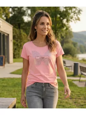 Női póló KIXMI ROSIE VILÁGOS RÓZSASZÍN