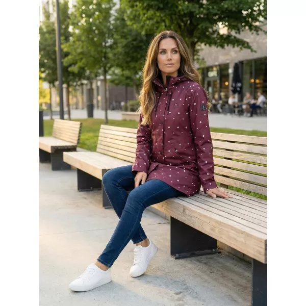  Női őszi kabát ALTISPORT OWEDA LJCB628 BURGUNDIA 