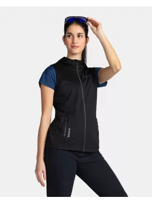 Női softshell mellény KILPI MONILEA-W TL0111KI FEKETE