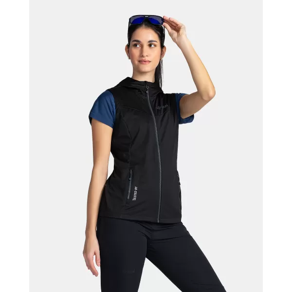  Női softshell mellény KILPI MONILEA-W TL0111KI FEKETE 