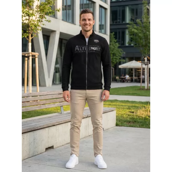  Férfi pulóver ALTISPORT BLAKE FEKETE 