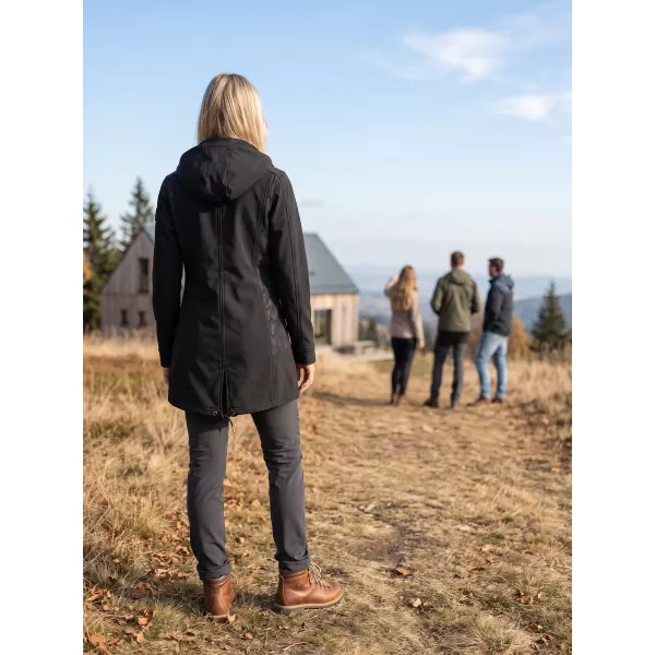  Női softshell kabát ALTISPORT MAGGA LCTB220 FEKETE 