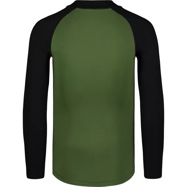  Férfi póló UV védelemmel NORDBLANC SURFER NBSMF7867 ZÖLD/FEKETE 