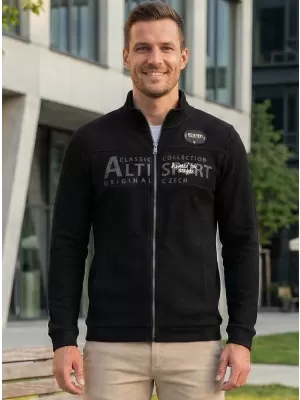 Férfi pulóver ALTISPORT BLAKE FEKETE