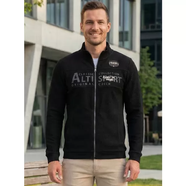  Férfi pulóver ALTISPORT BLAKE FEKETE 