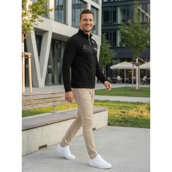  Férfi pulóver ALTISPORT BLAKE FEKETE 