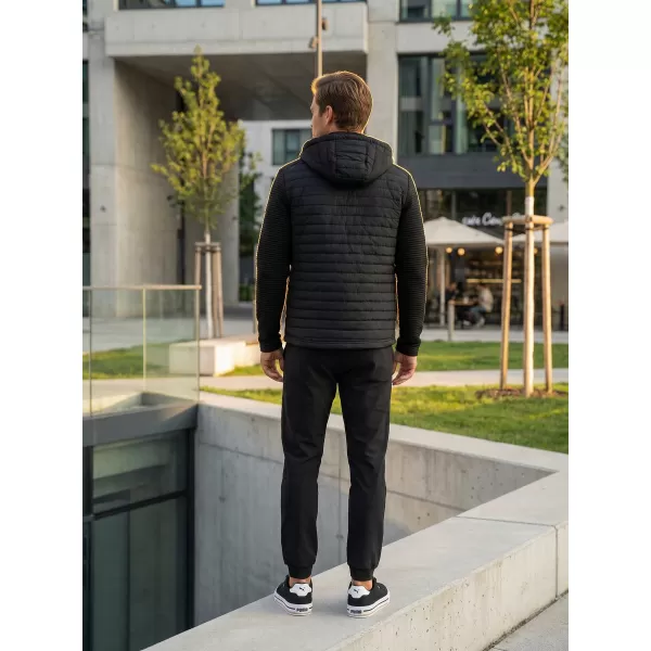  Férfi softshell kabát KIXMI RAFAEL FEKETE 