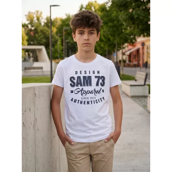  Fiú póló SAM 73 JANSON KT 504 FEHÉR 