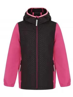 Gyermek softshell kabát LOAP URANIX OLK2307 RÓZSASZÍN