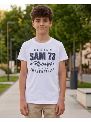 Fiú póló SAM 73 JANSON KT 504 FEHÉR