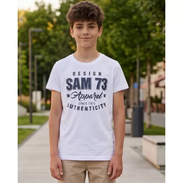  Fiú póló SAM 73 JANSON KT 504 FEHÉR 