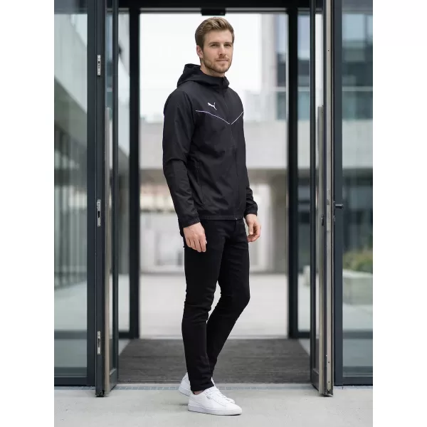  Férfi dzseki PUMA TEAMRISE ALL WEATHER JACKET 657396-03 FEKETE 