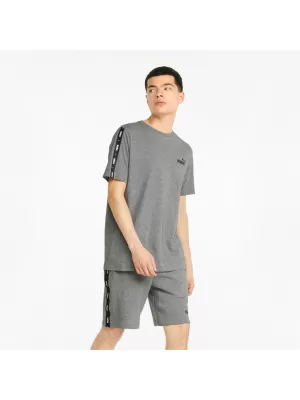 Férfi póló PUMA ESS+ TAPE TEE 847382-03 SZÜRKE