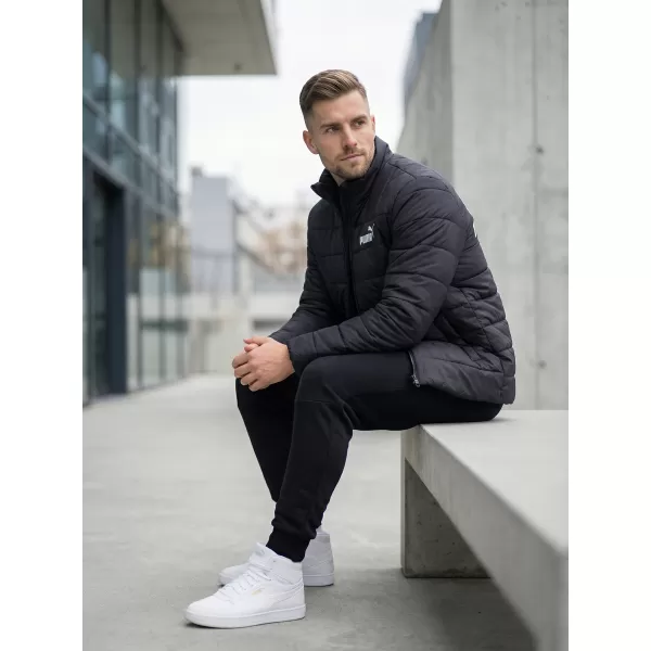  Férfi dzseki PUMA ESS+ PADDED JACKET 849349-01 FEKETE 