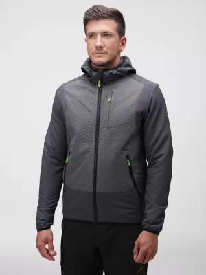 Férfi softshell kabát LOAP URELON OLM2312 SÖTÉTSZÜRKE