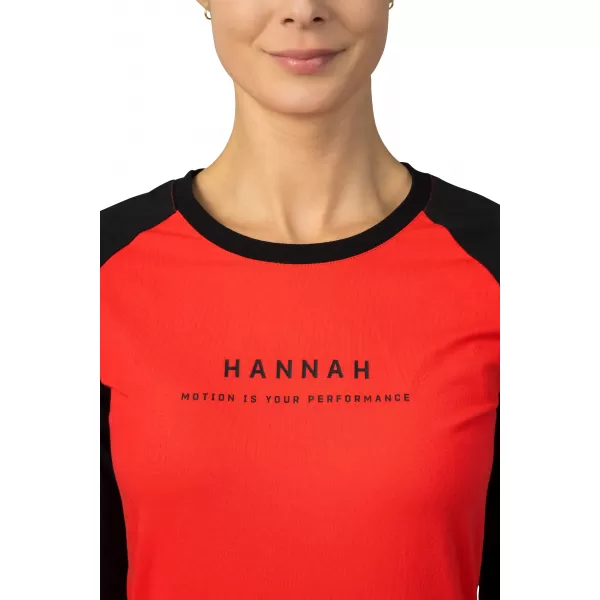  Hosszú ujjú női póló HANNAH PRIM HIBISZKUSZ/ANTRACIT 