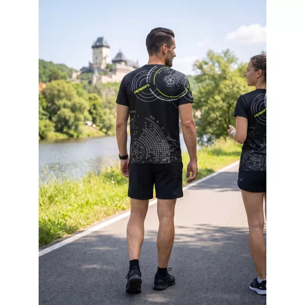  Prémium férfi póló ALTISPORT VOJ/ALM003TR01 FEKETE ÉS SÁRGA 