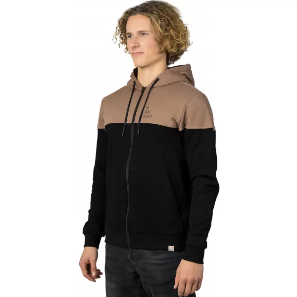  Férfi pulóver HANNAH FEZCO HOODY ANTRACIT/KOKA MOKKA 