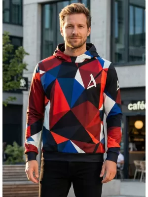 Prémium férfi pulóver ALTISPORT VOJ/ALM007MI01 SÖTÉTKÉK/PIROS