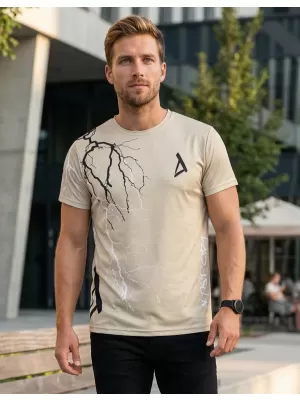 Prémium férfi póló ALTISPORT VOJ/ALM004TR01 BARNA